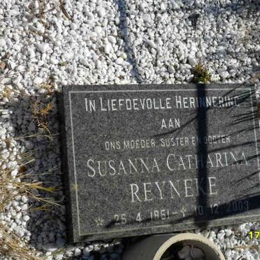 REYNEKE Susanna Catharina 1951-2003