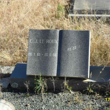 ROUX C.J., le 1889-1966 &amp; D.E. VAN ROOYEN 1897-1977