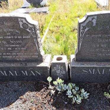 SMALMAN Hermanus 1893- 1968 & Elsje Susanna CORNELIUS 1891-1949