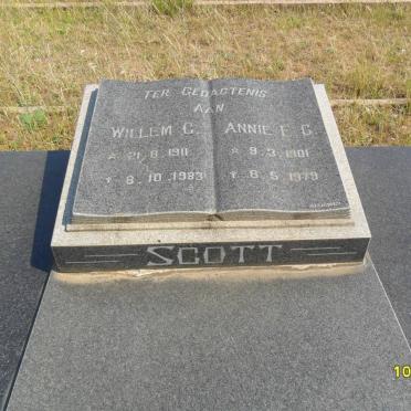SCOTT Willem C. 1911-1983 &amp; Annie E.G. 1901-1979