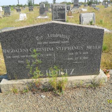 SCHOLTZ Stephanus Meyer 1869-1940 &amp; Magdalena Christina JANSE VAN RENSBURG 1878-1957