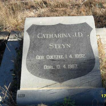 STEYN Catharina J.D. nee COETZEE 1892-1967