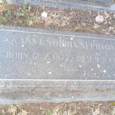 SEPHTON Anna Sophia 1877-1962