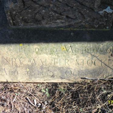 STOCKDALE Henry Walter 1852-1928
