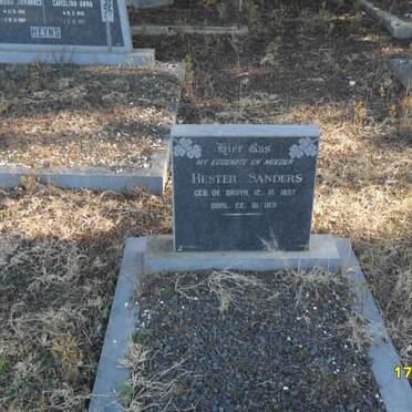 SANDERS Hester nee DU BRUYN