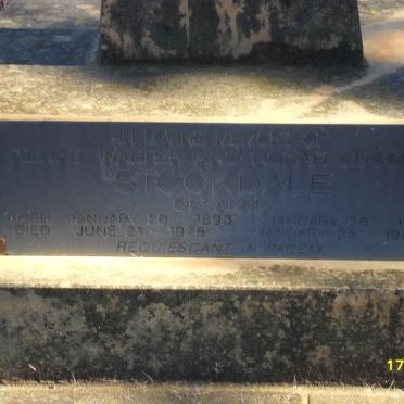STOCKDALE Henry Walter 1893-1976 &amp; Norah Eustace 1894-1969