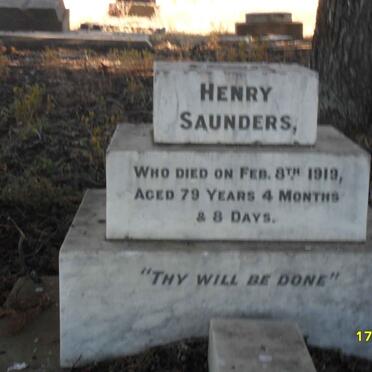SAUNDERS Henry  -1919