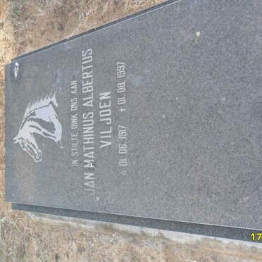 VILJOEN Mathinus Albertus 1917-1997