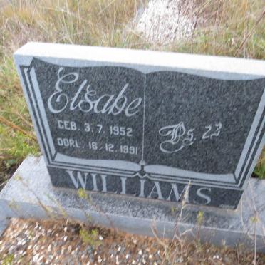 WILLIAMS Elsabe 1952-1991