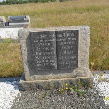 WILLEMSE Jacobus Johannes 1901-1955 &amp; Louisa 1922-1994
