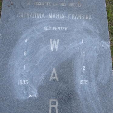 WARDE Catharina Maria Fransina nee VENTER 1895-1979 _1