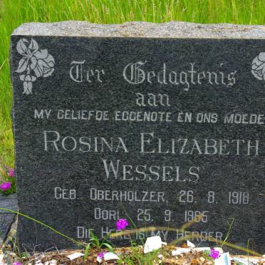 WESSELS Rosina Elizabeth nee OBERHOLZER 1918-19?5