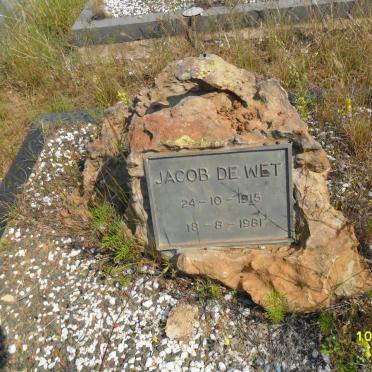 WET Jacob, de 1915-1981 &amp; Susara Potgieter 1914-2001