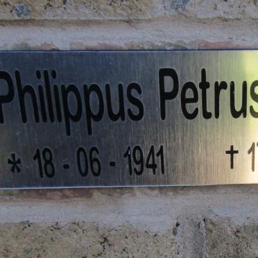 HEYNS Philippus Petrus 1941-2014