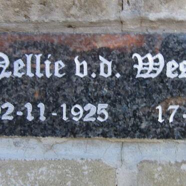 WESTHUIZEN Nellie, v.d. 1925-2011