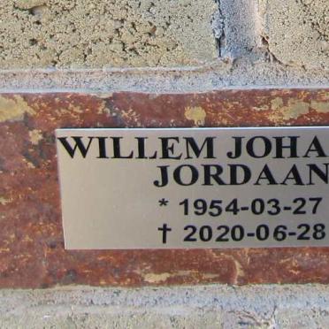 JORDAAN Willem Johannes 1954-2020