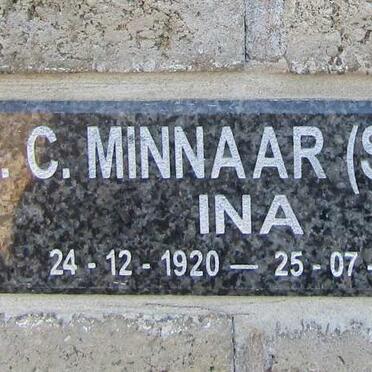 MINNAAR W. C. nee SMUTS 1920 - 2017