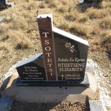 TSOTETSI Ntsietseng Elizabeth 1980-2010