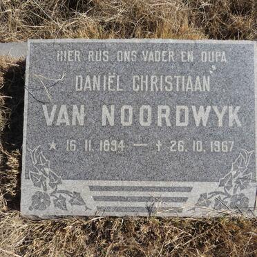 NOORDWYK Daniel Christiaan, van 1894-1967