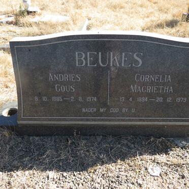 BEUKES Andries Gous 1885-1974 &amp; Cornelia Margrietha 1894-1979