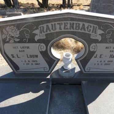 RAUTENBACH S.L. 1925-1987 &amp; J.E. 1928-2002