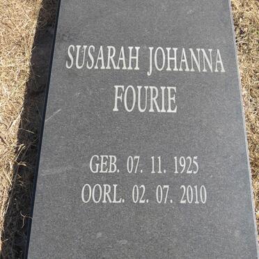 FOURIE Susarah Johanna 1925-2010