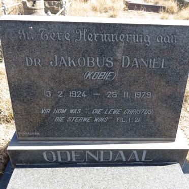 ODENDAAL Jacobus Daniel 1924-1979