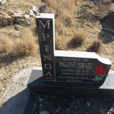 MPINGA Paloni Israel 1932-2013