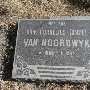 NOORDWYK Dirk Cornelius, van 1884-1967