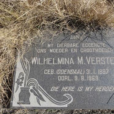 VERSTER Wilhelmina M. nee ODENDAAL 1887-1969