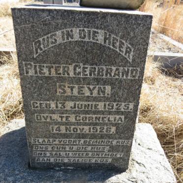 STEYN Pieter Gerbrand 1925-1926