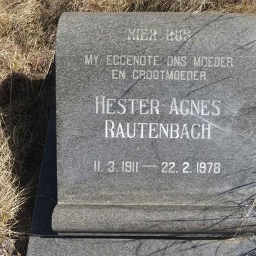 RAUTENBACH Hester Agnes 1911-1978