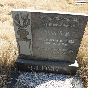 GILIOMEE Anna S.M. nee PRINSLOO 1883-1974