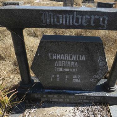 MOMBERG Emmarentia Adriana nee MULLER 1912-1984