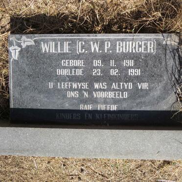 BURGER C.W.P. 1911-1991