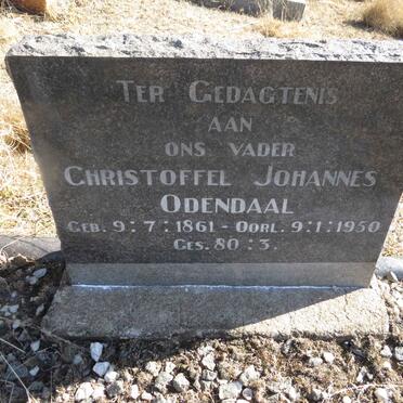 ODENDAAL Christoffel Johannes 1861-1950