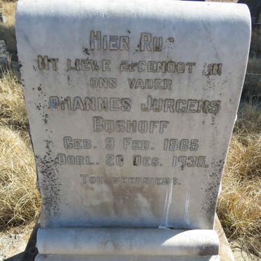 BOSHOFF Johannes Jurgens 1865-1935
