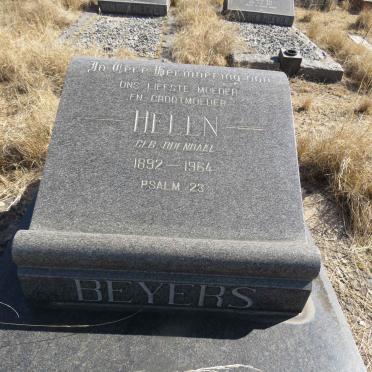 BEYERS Helen nee ODENDAAL 1892-1964