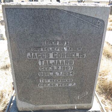 TALJAARD Jacob Cornelis 1869-1954