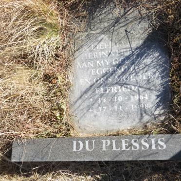 PLESSIS Elfrieda, du 1964-1998