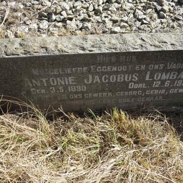 LOMBARD Antonie Jacobus 1890-1955