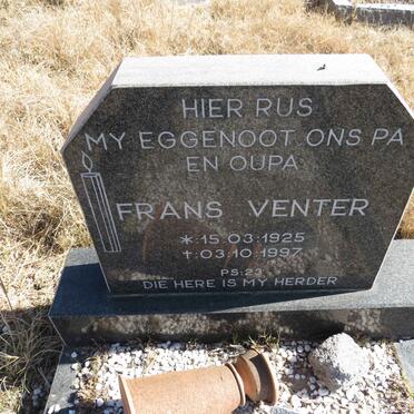 VENTER Frans 1925-1997