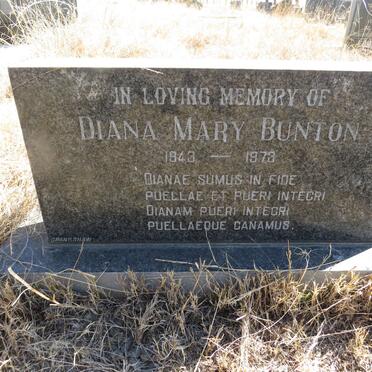 BUNTON Diana Mary 1943-1973