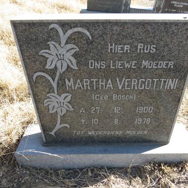 VERGOTTINI Martha nee BOSCH 1900-1978