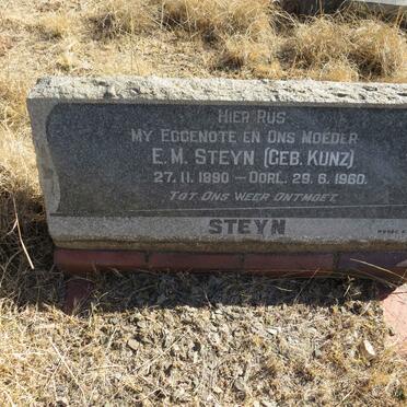 STEYN E.M. nee KUNZ 1890-1960