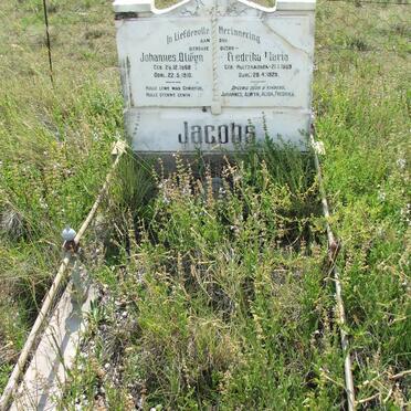 JACOBS Johannes Alwyn 1868-1910 &amp; Fredrika Maria HOLTZHAUSEN 1869-1929