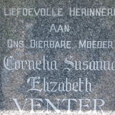 VENTER Cornelia Susanna Elizabeth 1935-1987