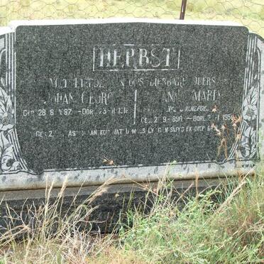 HERBST Johan Georg 1887-1918 &amp; Anna Maria 1890-1950