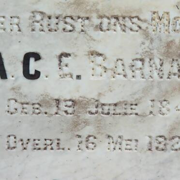 BARNARD A.C.E. 1849-1927