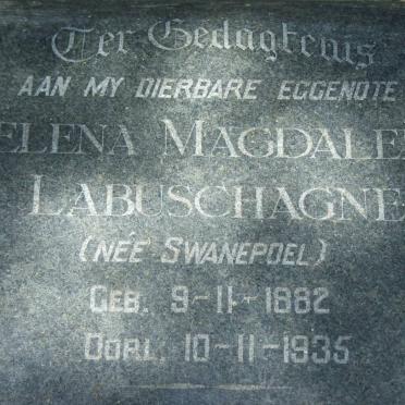 LABUSCHAGNE Helena Magdalena nee SWANEPOEL 1882-1935